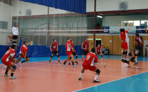 New Zealand Volleyball Representative Hollice Palelei (#9).