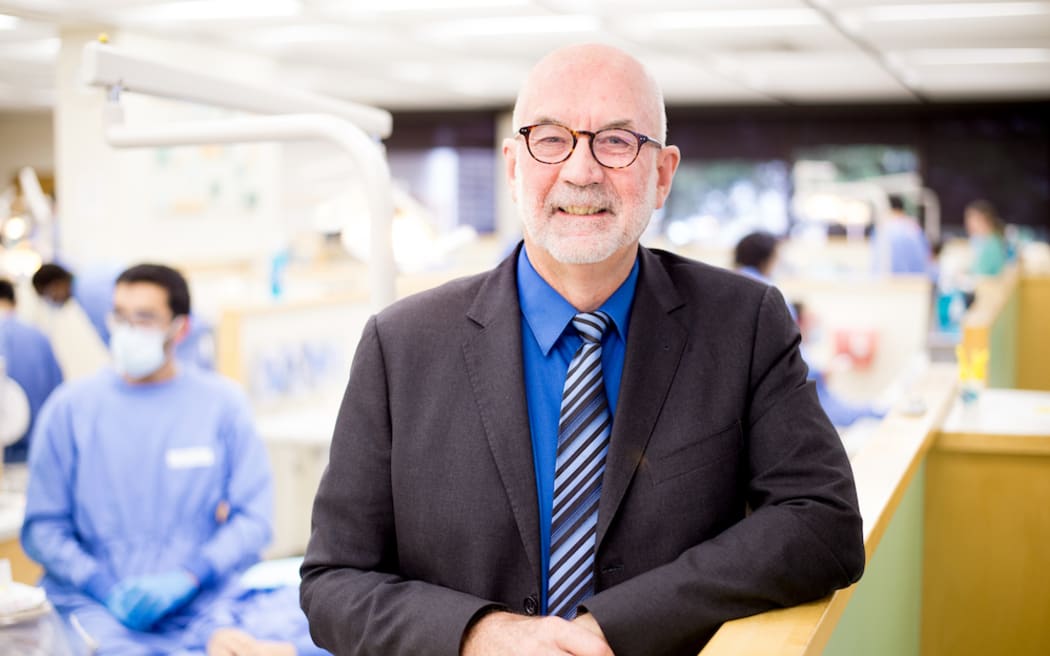 UCSF School of Dentistry Dean John D.B. Featherstone stands for a portrait on Friday, Oct. 14, 2016, at UCSF's Parnassus campus. (Photo by Noah Berger).