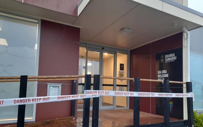 Reti Netana Hohaia Boynton has been camping outside the Kaitaia Oranga Tamariki office day and night.