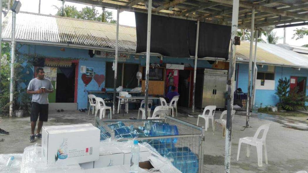 An Indian asylum seeker inside N block at the Manus detention center.