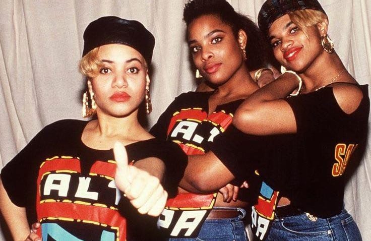 Hip-hop trio Salt-N-Pepa – Cheryl James ("Salt"), Sandra Denton ("Pepa") and Deidra Roper ("DJ Spinderella")
