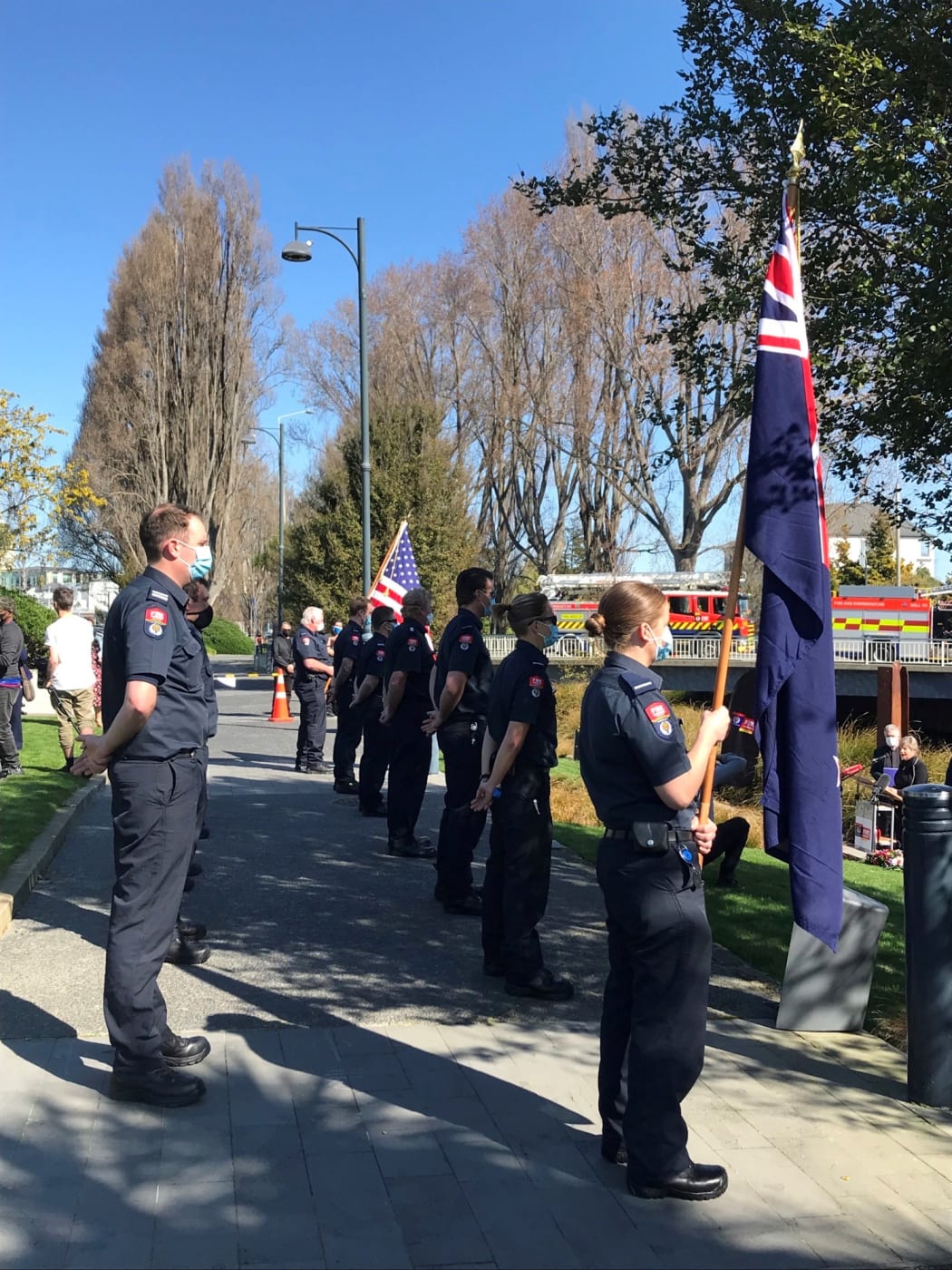 9/11 memorial in Christchurch.