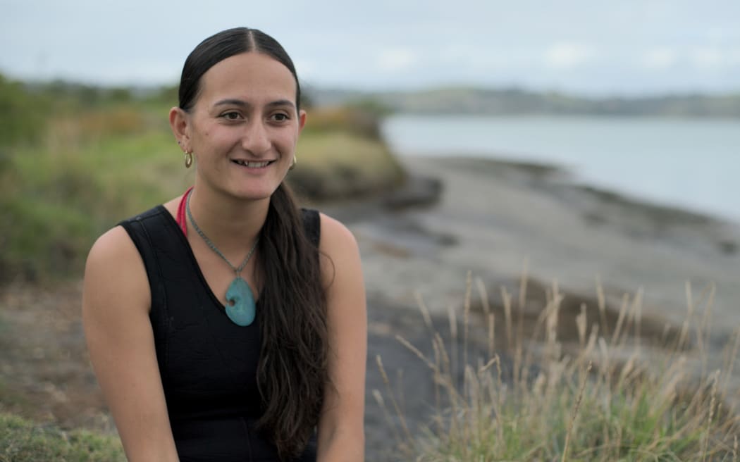 Te Waikamihi Lambert (Ngāti Awa, Ngāi Tūhoe, Ngāti Ruapani, Ngāpuhi), a student at the Victoria University of Wellington