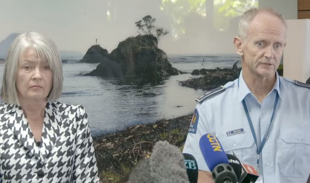 Chief Coroner Judge Deborah Marshall and Acting Assistant Commissioner Bruce Bird address the media about the identification and coronial processes following the Whakaari / White Island eruption.