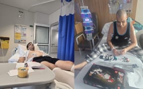 Tawhai Reti in hospital.