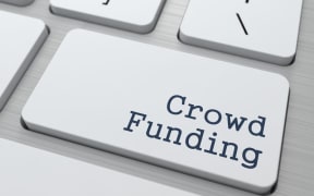 Crowdfunding button on keyboard