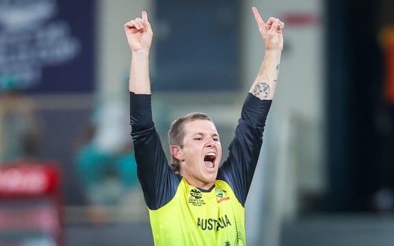 Adam Zampa of Australia appeals