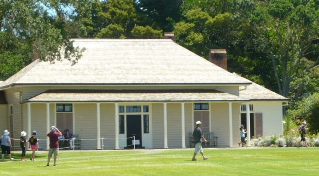 The Treaty House at Waitangi.
