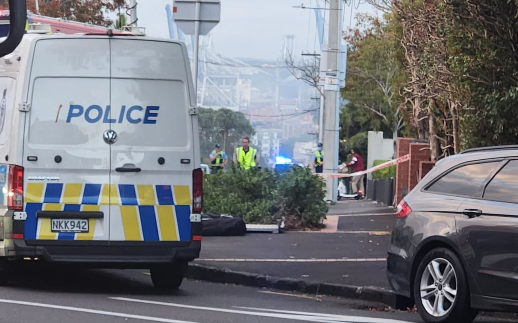 Crews respond to a fire in Parnell, Auckland on Sunday 7 April.