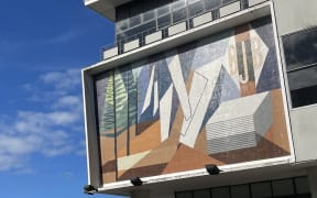 Milan Mrkusich 1958 BJ Ball mural