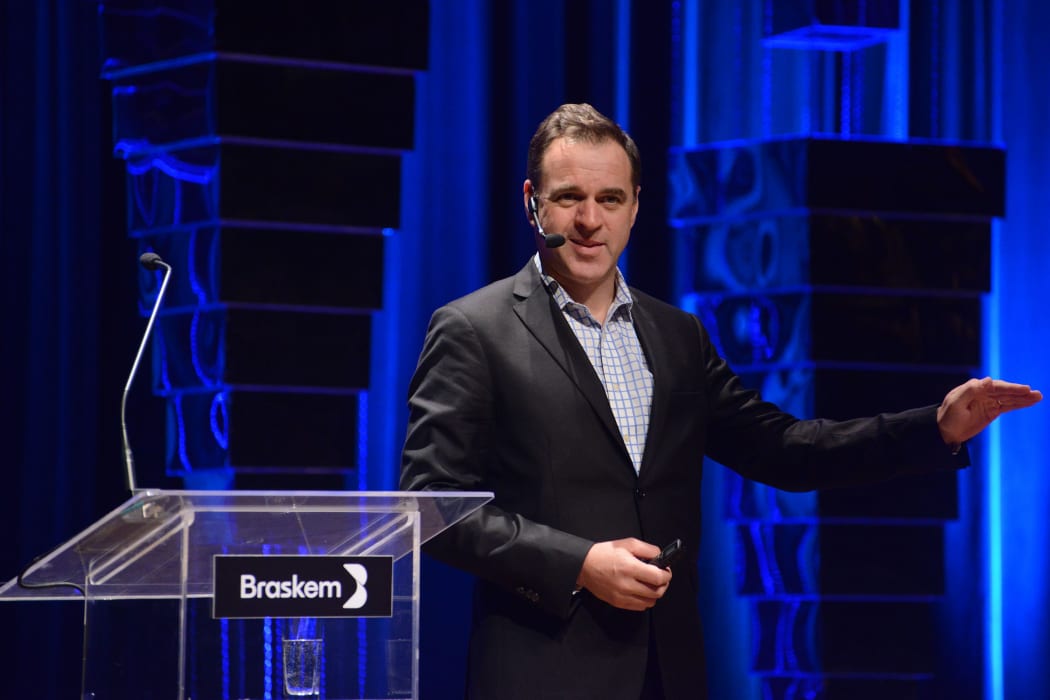 Niall Ferguson, one of the UK's most renowned historians, during a lecture in 2017.