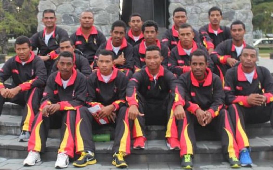 The PNG Garamuts in Blenheim for the EAP Under 19 Cricket Trophy.