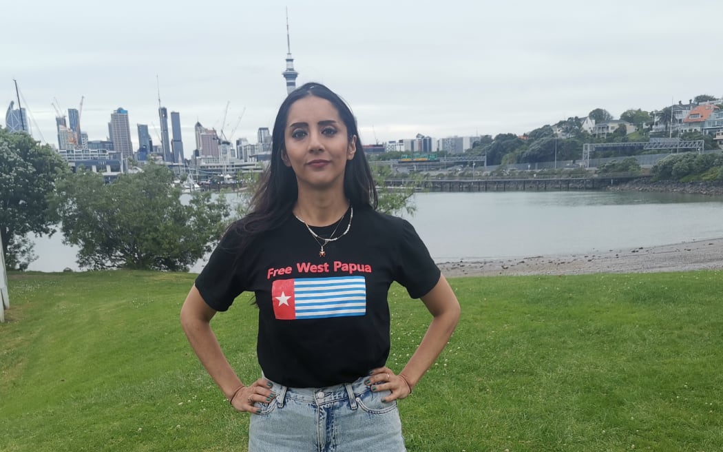 Golriz Ghahraman at Morning Star flag raising, 1st December 2023.