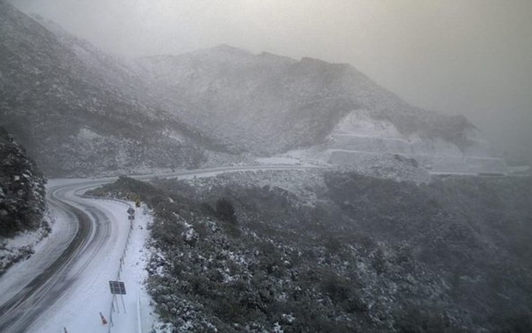 The Rimutaka Hill Road on Thursday morning.