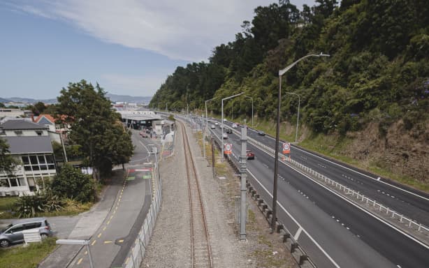 Train tracks and lines ripped up at a now-closed Melling station in ...