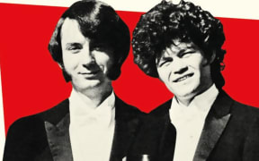 Micky Dolenz and Mike Nesmith of the Monkees