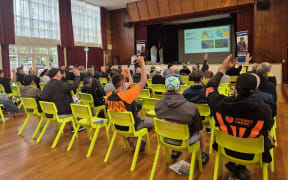 Several of the almost 50 boaties at Titirangi Community Centre raised their hand when asked who had crossed the notoriously dangerous west coast bar.