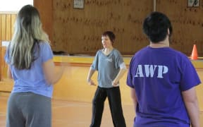 RNZB's Pagan Doran teaching Arohata inmates ballet