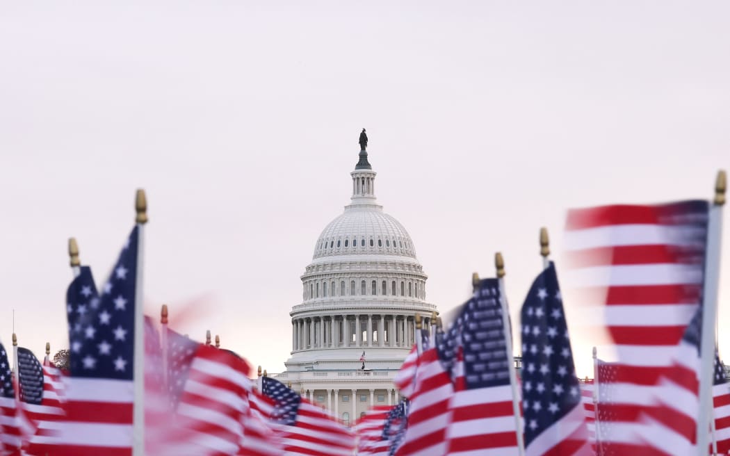 The US Capitol is shown the morning after the Senate passed legislation to reopen the federal government on 11 November, 2025 in Washington, DC.
