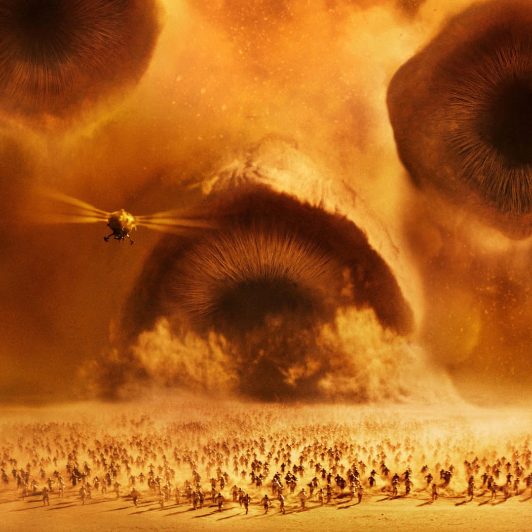 DUNE: DEUXIEME PARTIE
DUNE : PART TWO
2023
de Denis Villeneuve
d'apres le roman de Frank Herbert
based on a novel by Frank Herbert
COLLECTION CHRISTOPHEL © Warner Bros. - Legendary Entertainment - Warner Bros. Entertainment - Villeneuve Films
science fiction; sci-fi
visuel d'affiche (Photo by Warner Bros. - Legendary Enterta / Collection ChristopheL via AFP)