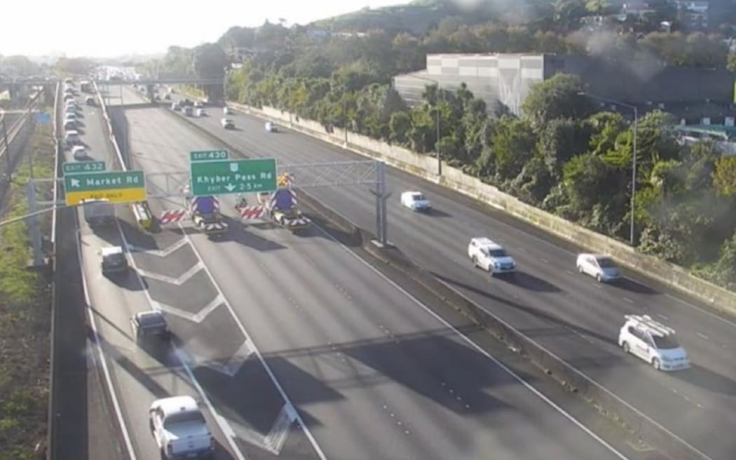 Part of Auckland's Southern Motorway was closed after a crash on Saturday 10 May, 2025.