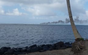 HMNZS Manawanui grounded on a reef at the southern end of Upolu in Samoa on 5 October 2024, the ship then caught fire, capsized and sank.