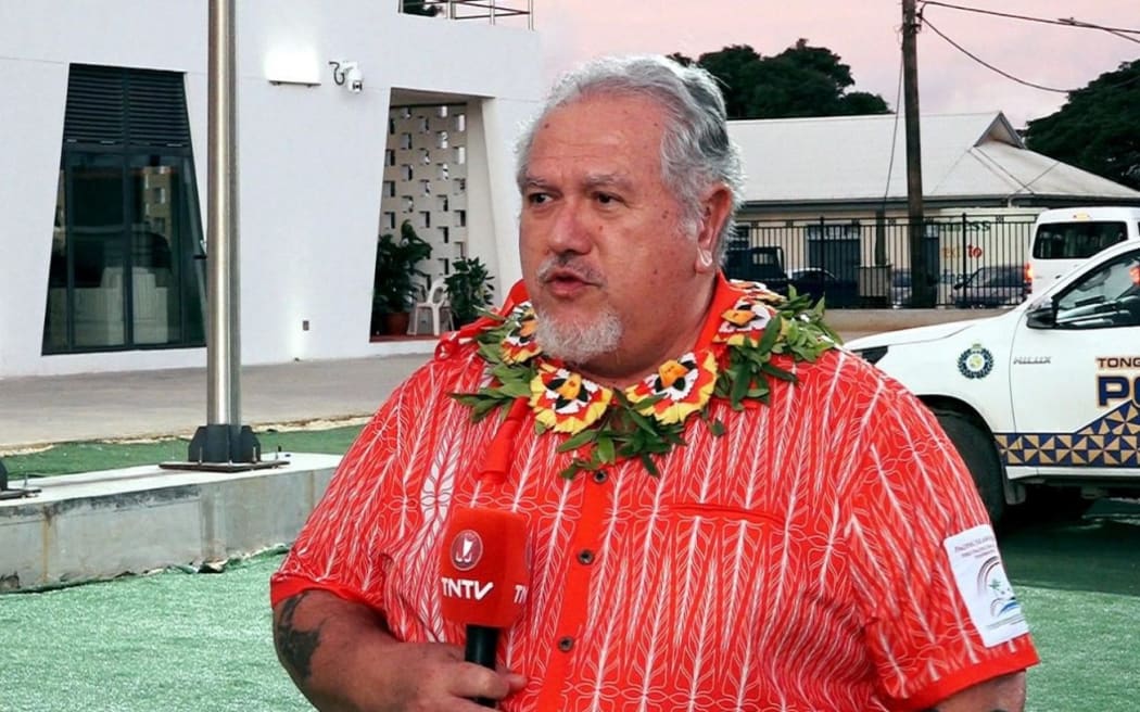 French Polynesia’s President Moetai Brotherson speaks to the media during the 53rd Pacific Islands Forum Leaders Summit in Tonga, 30 August 2024 – PHOTO Tahiti Nui Television