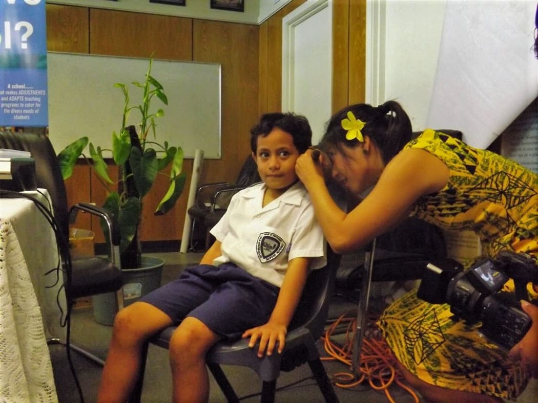 An audiologist with the NGO, SENESE, in Samoa