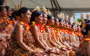Tongan dancers at Polyfest 2018