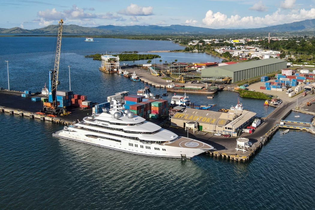 Superyacht Amadea with links to a Russian oligarch, has been seized by US officials in Fiji.