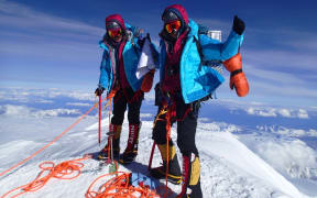 Tashi and Nunshi Malik At_Mt_McKinley_Summit