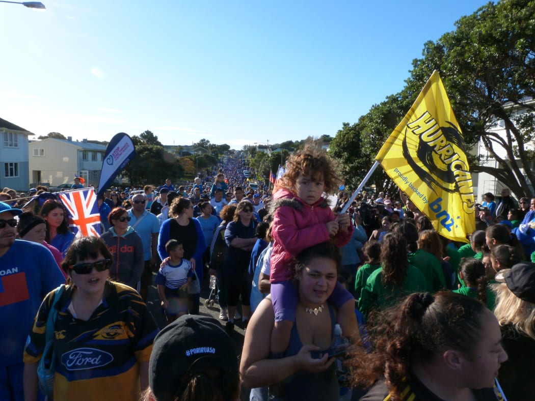 Porirua march for Jerry Collins
