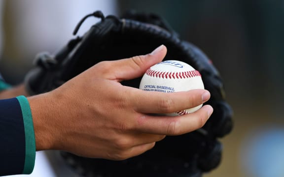 Baseball and glove.