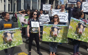 A petition demanding a ban on the use of farrowing crates was delivered to Parliament today.