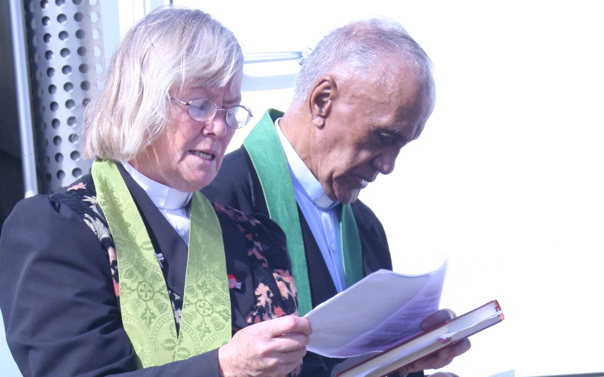 Reverend Hirini Parata, from Moerewa, and Glenys David, from Kawakawa, carried out the blessing at Opua on 5 October 2015.