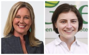 Labour and Greens candidates for Auckland Central,  Labour's Helen White, left, and the Green Party's Chloe Swarbrick