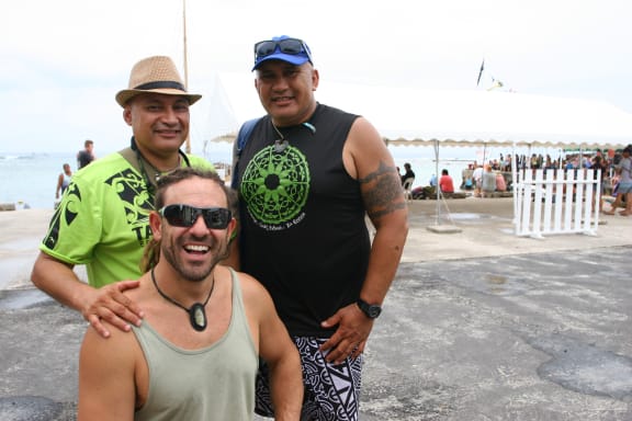 Active paddler Anthony Bonaccurso (front) and his team mates Howard James and Sam Taia are representing Australia. 2015