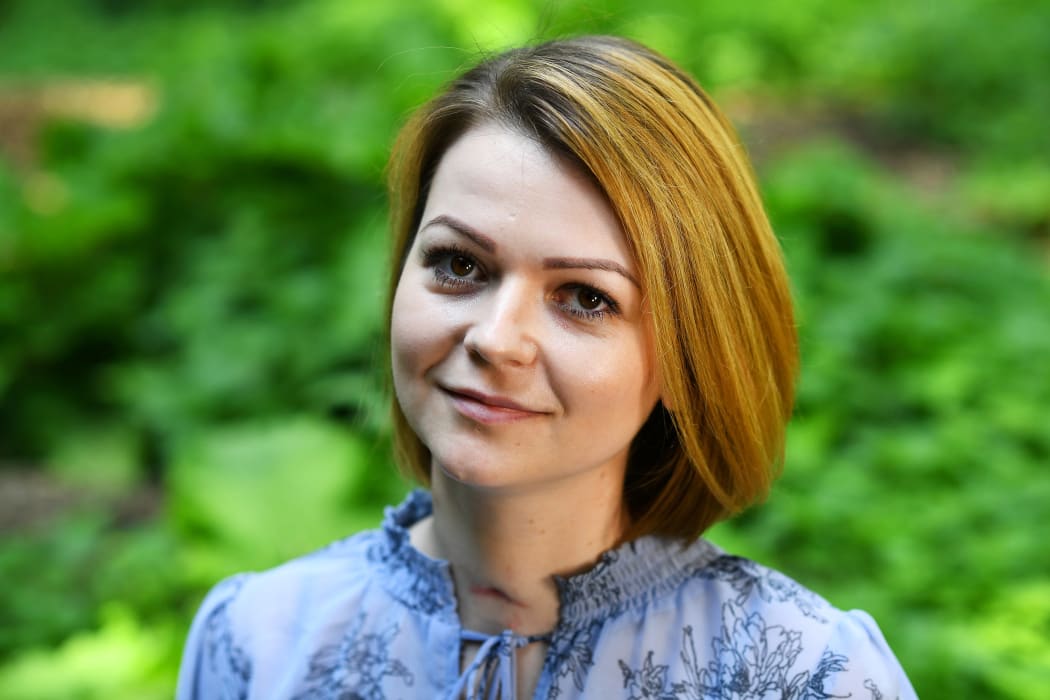 Yulia Skripal speaks to media in London, May 2018.