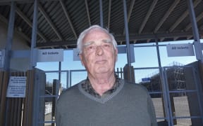 Paul Matheson stands outside Trafalgar Park in Nelson.