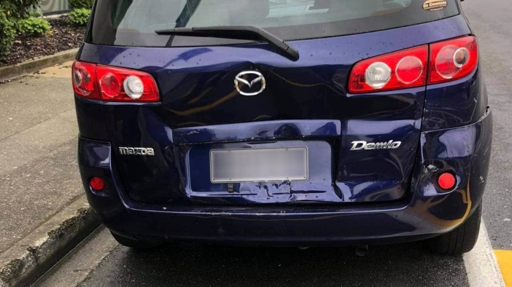 Hermione McKeich says a ute with four men in it rammed her car multiple times as they laughed.