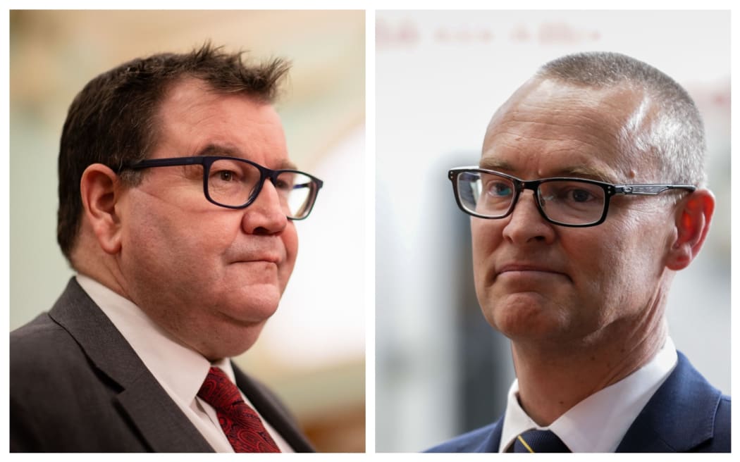 Grant Robertson, left, and David Clark