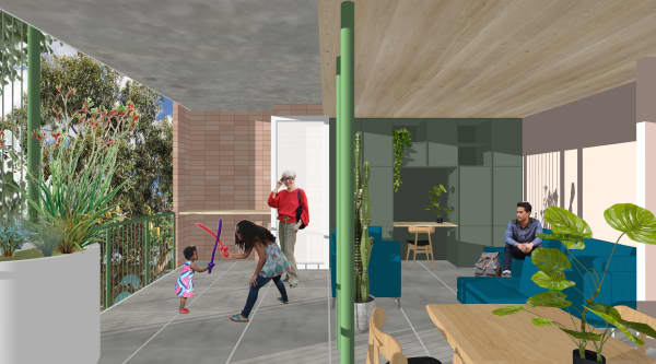 Space Craft's award-winning mid-rise apartment complex design.