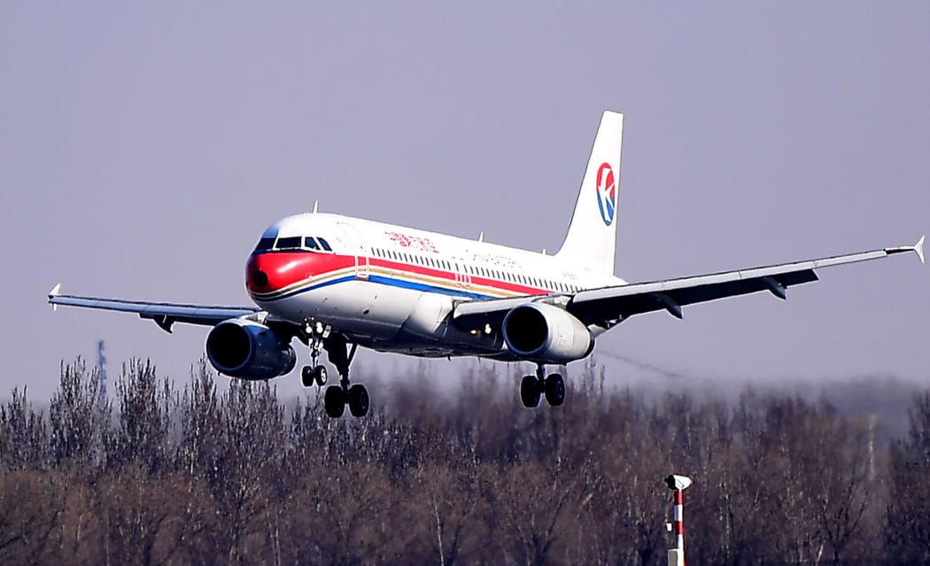 --FILE--A jet plane of China Eastern Airlines takes off from the Shenyang Taoxian International Airport in Shenyang city, northeast China's Liaoning province, 3 April 2019.