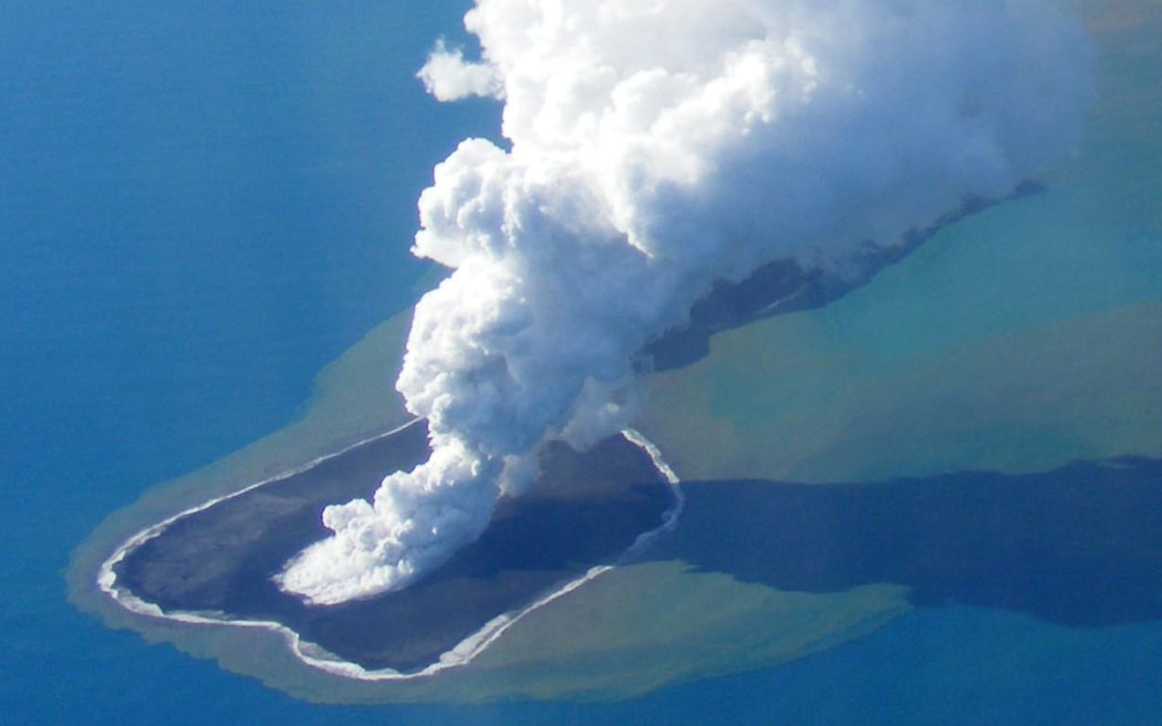 The Hunga Ha'apai in March 2009, when it last erupted.