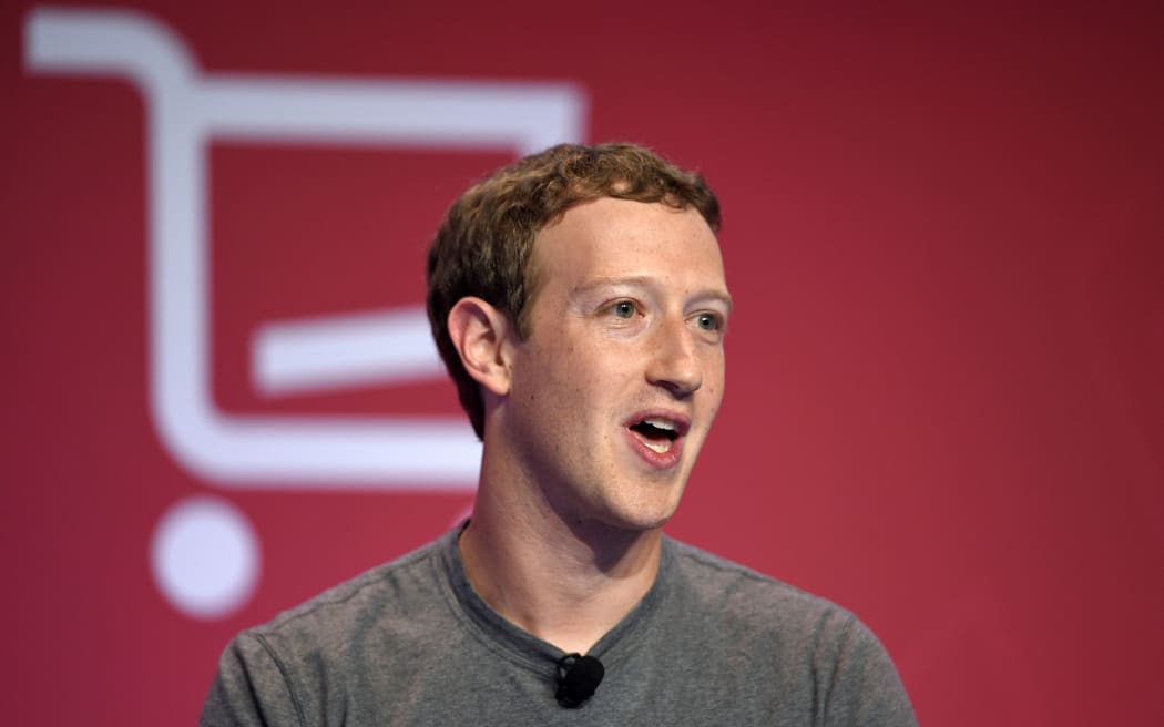Mark Zuckerberg at the Mobile World Congress tech show in Barcelona