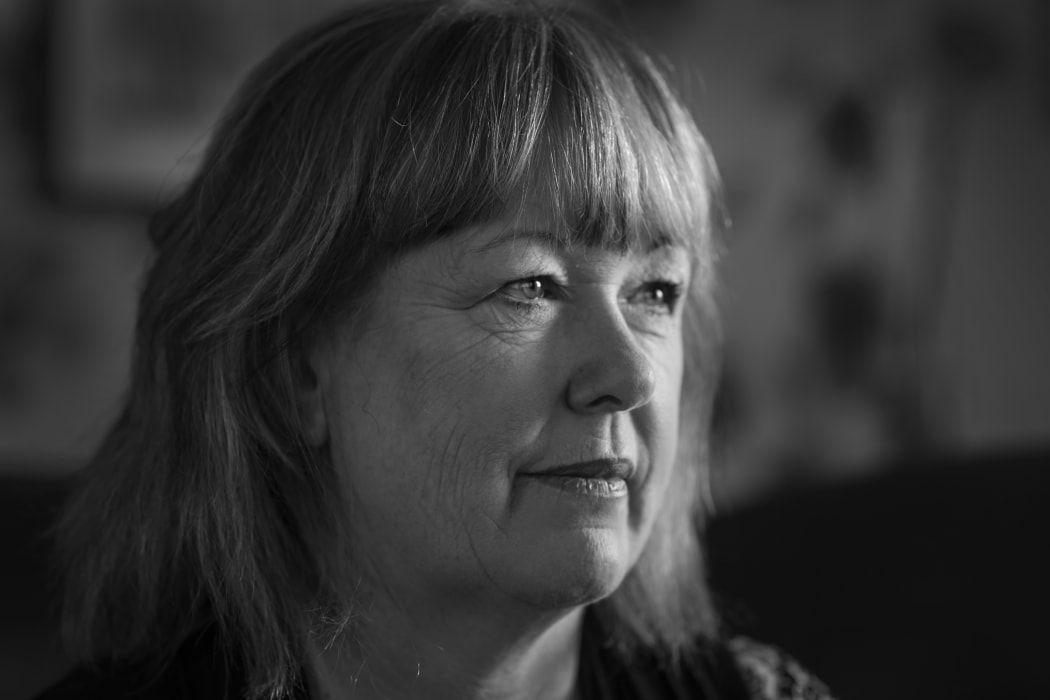 Tracey Donnelly, wife of missing person Jim Donnelly, pictured at home in Auckland, 2017.