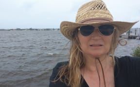 Anna Wilding in Florida on Saturday afternoon before Irma had made land.