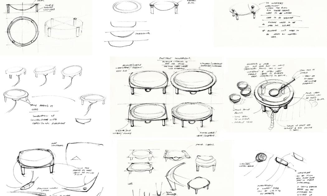 Design sketches of the "G-Bowl". Photo/Supplied