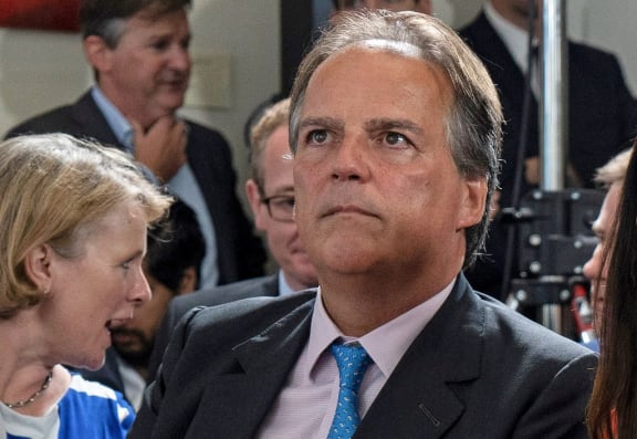 (FILES) In this file photo taken on June 10, 2019 Conservative MP Mark Field attends the launch of Britain's Foreign Secretary Jeremy Hunt's Conversative party leadership campaign in London
