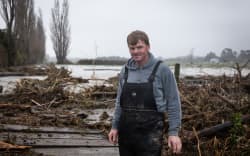 Adam McManaway at his farm in Kaikōura.